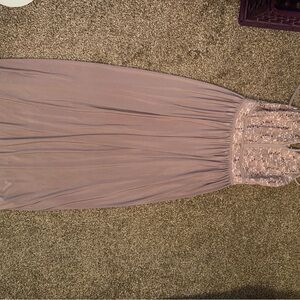 Night Way Collections Mauve Lace Gown
